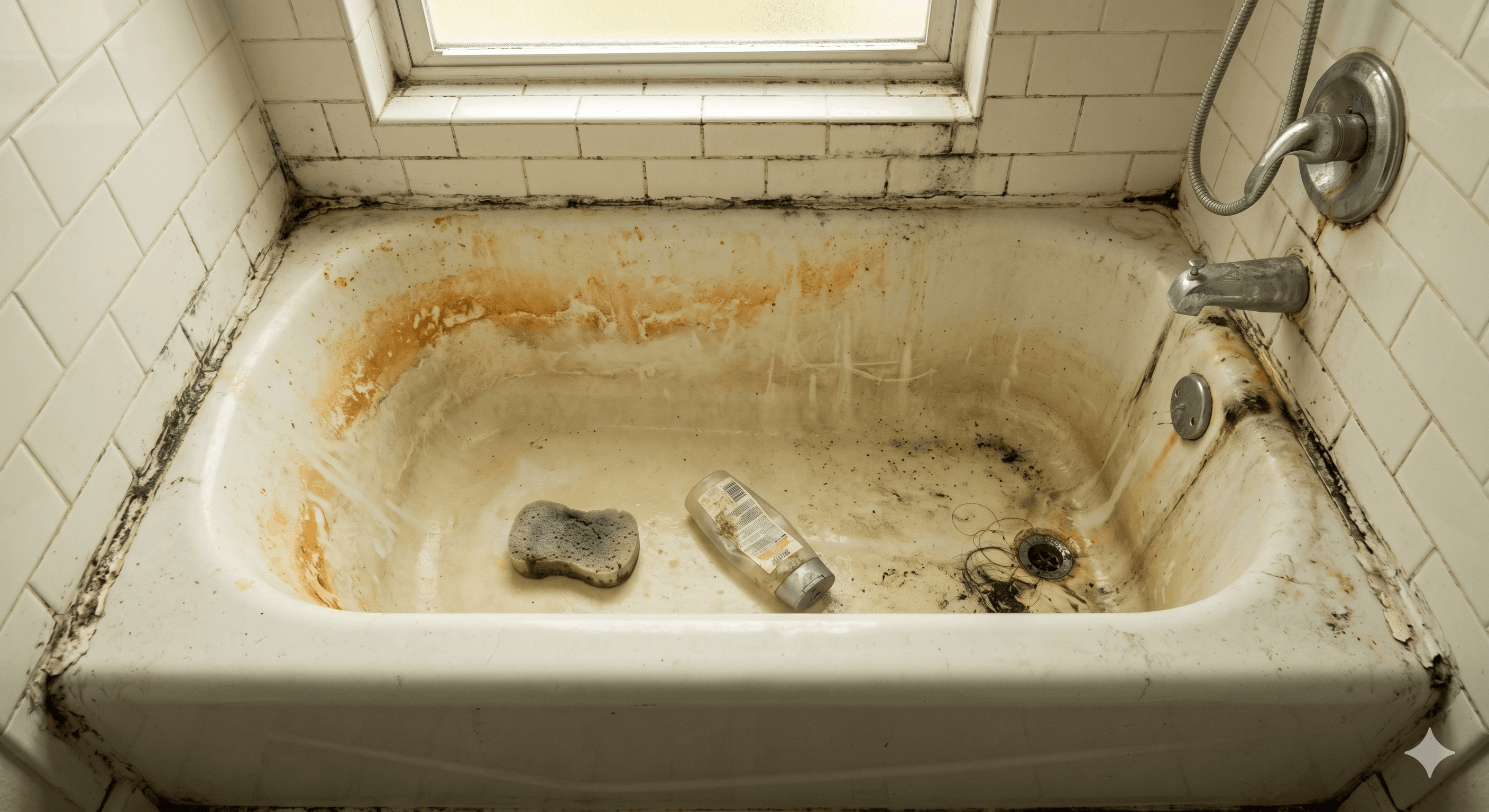 Bath Tub — before cleaning